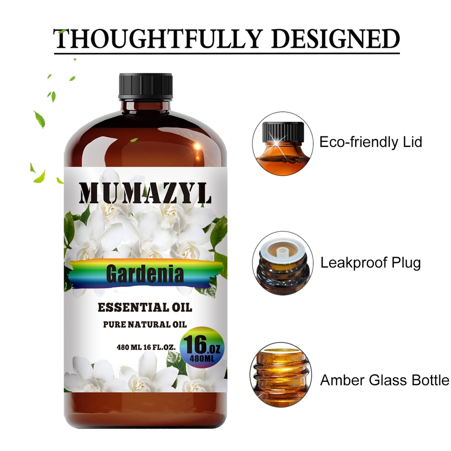Gardenia Essential Oil - 16 Fl Oz (480 ml) for Diffuser, DIY Crafts | MUMAZYL