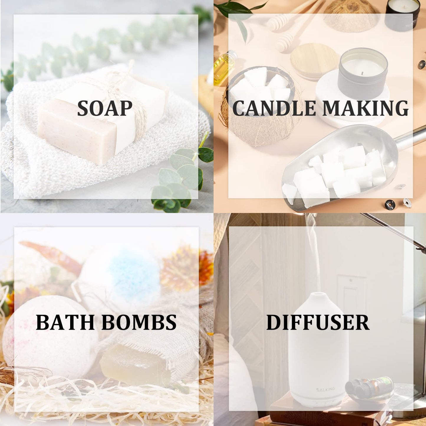 SALKING Spring Fragrance Oils Set | Premium Essential Oils Gift for Diffuser, Soap & Candle Making