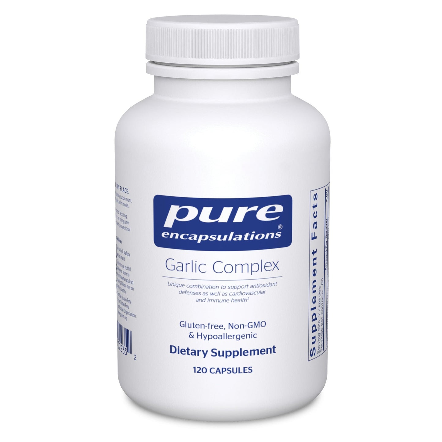 Pure Encapsulations Garlic Complex – Antioxidant, Immune & Cardiovascular Support | 120 Capsules