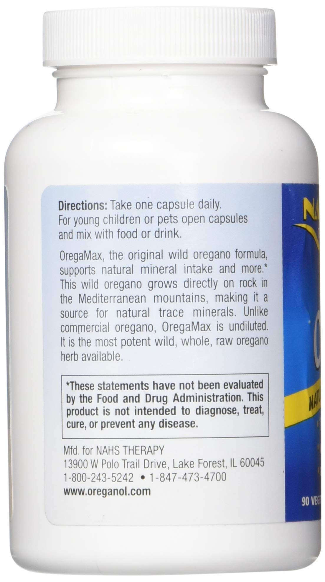 OregaMax Oreganol P73 Oregano Oil - 90 Vegi Capsules | Immune & Digestive Support