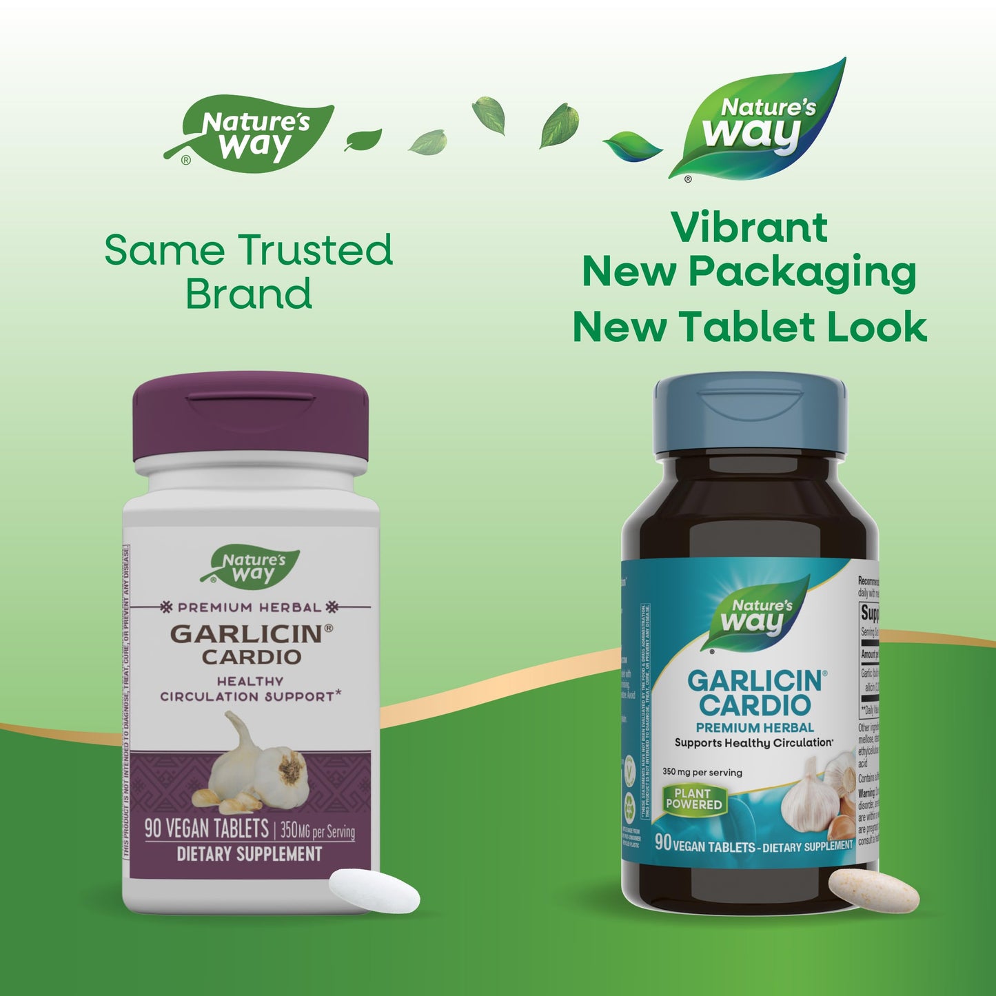 Nature’s Way Garlicin Cardio – Premium Herbal, Supports Healthy Circulation (350 mg) 90 Tablets