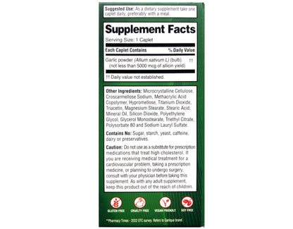 Garlique - 60 Tablets | Odor-Free Garlic for Cardiovascular Support