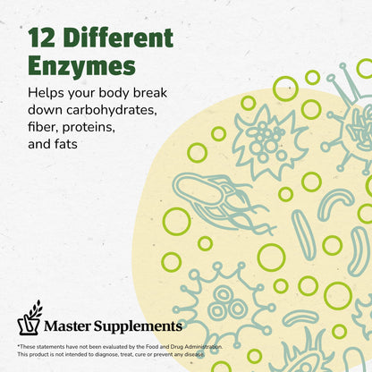 Enzalase Digestive Enzymes - 50 Capsules x3 | Probiotic Compatible, Gluten Free
