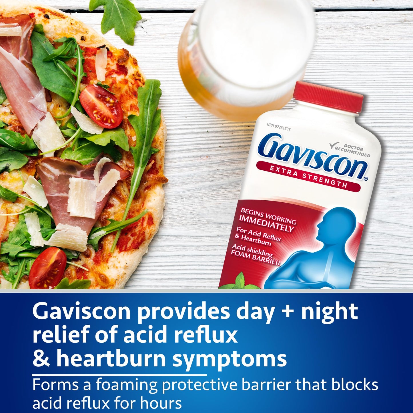 Gaviscon Extra Strength Peppermint Foamtabs – 60 Tablets