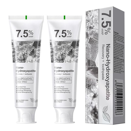GEELIKE Nano Hydroxyapatite Toothpaste 7.5% nHAP – Enamel Strengthening, Fluoride-Free, Peppermint, 4.23 oz