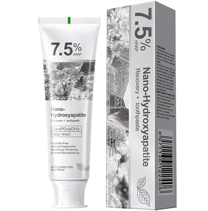 GEELIKE Nano Hydroxyapatite Toothpaste 7.5% nHAP – Enamel Strengthening, Fluoride-Free