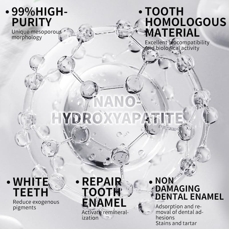 GEELIKE Nano Hydroxyapatite Toothpaste 7.5% nHAP – Enamel Strengthening, Fluoride-Free