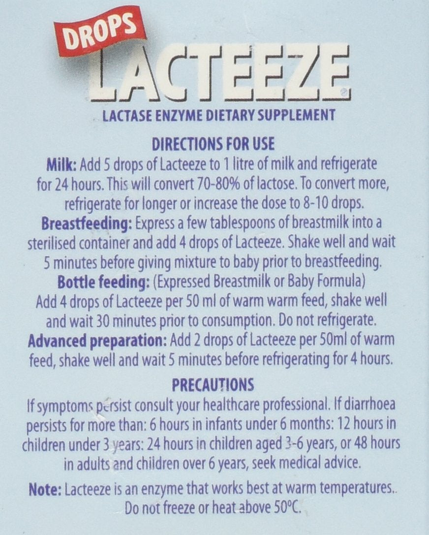 Gelda Scientific Lacteeze Drops 7 ml – Lactase Enzyme Drops for Digestive Support