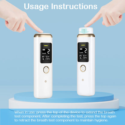 Gemusve Smart Oral Odor Freshening Rate Detector – Portable Real-Time Breath Monitor