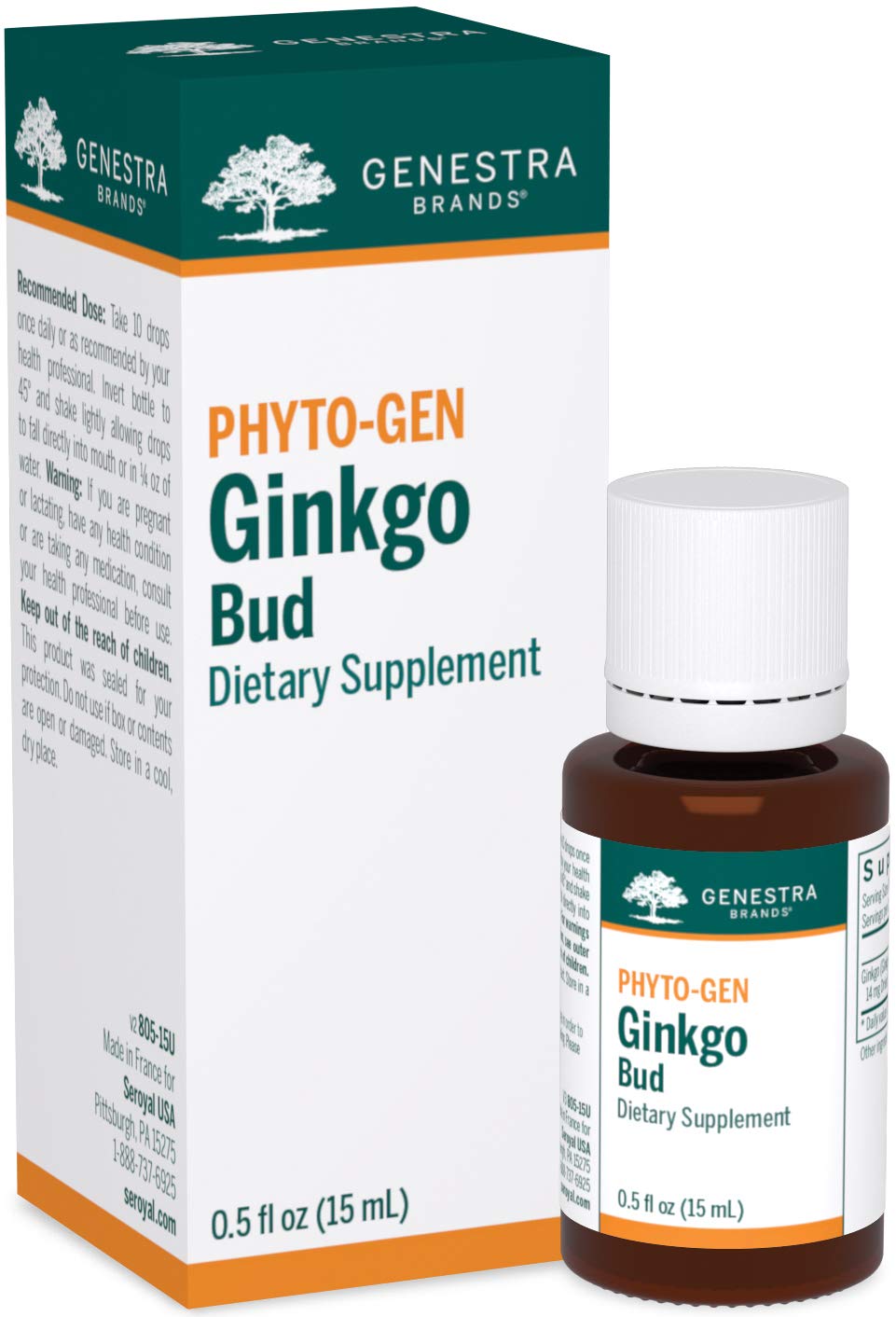 Genestra Brands Ginkgo Bud | Herbal Supplement 0.5 fl oz