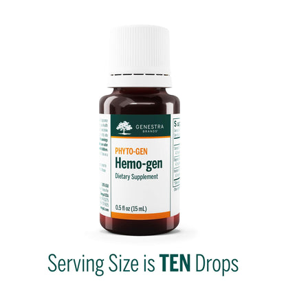 Genestra Brands Hemo-gen | Tamarisk, Dogwood, and Hornbeam Herbal Supplement | 0.5 fl oz