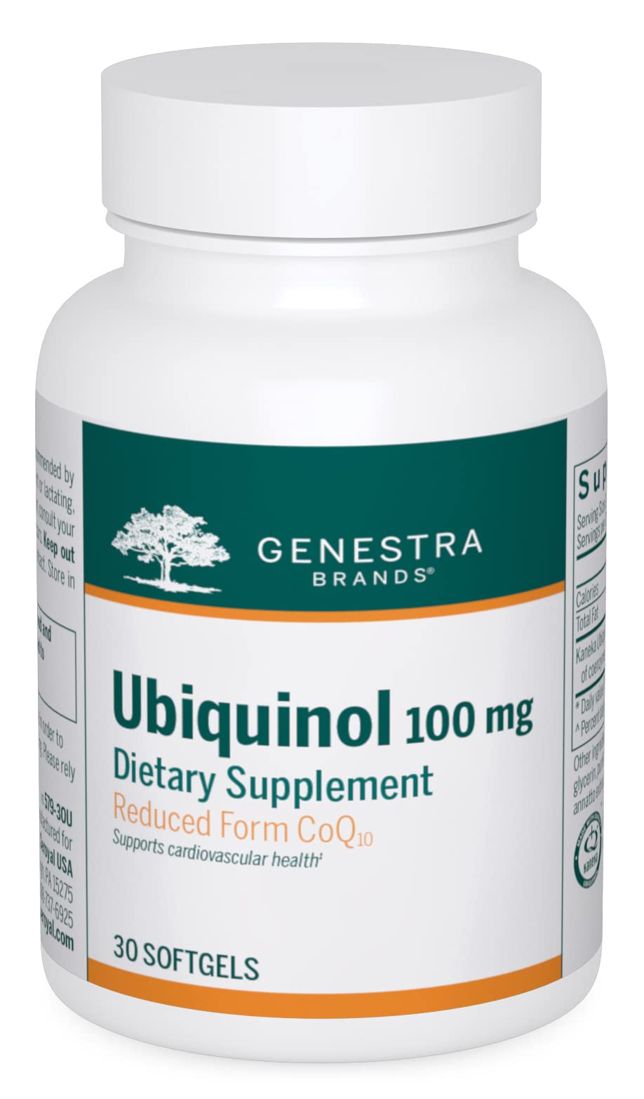 Genestra Brands Ubiquinol 100mg - Antioxidant Support - 30 Capsules