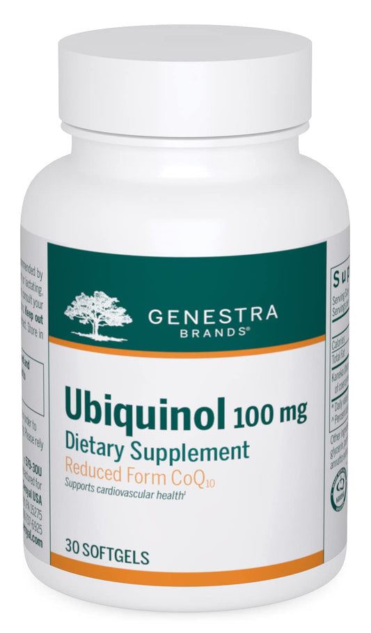 Genestra Brands Ubiquinol 100mg - Antioxidant Support - 30 Capsules