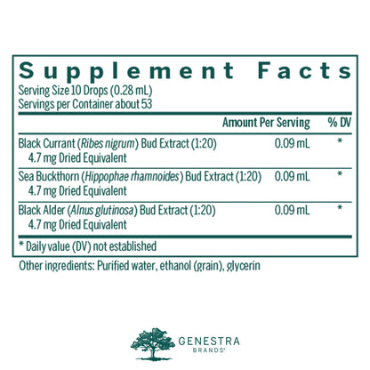 Genestra VRL-GEN | Black Currant, Sea Buckthorn & Black Alder 0.5 oz