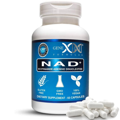 Genex NAD+ 250mg – 60 Capsules | Actual NAD+ (Nicotinamide Adenine Dinucleotide)