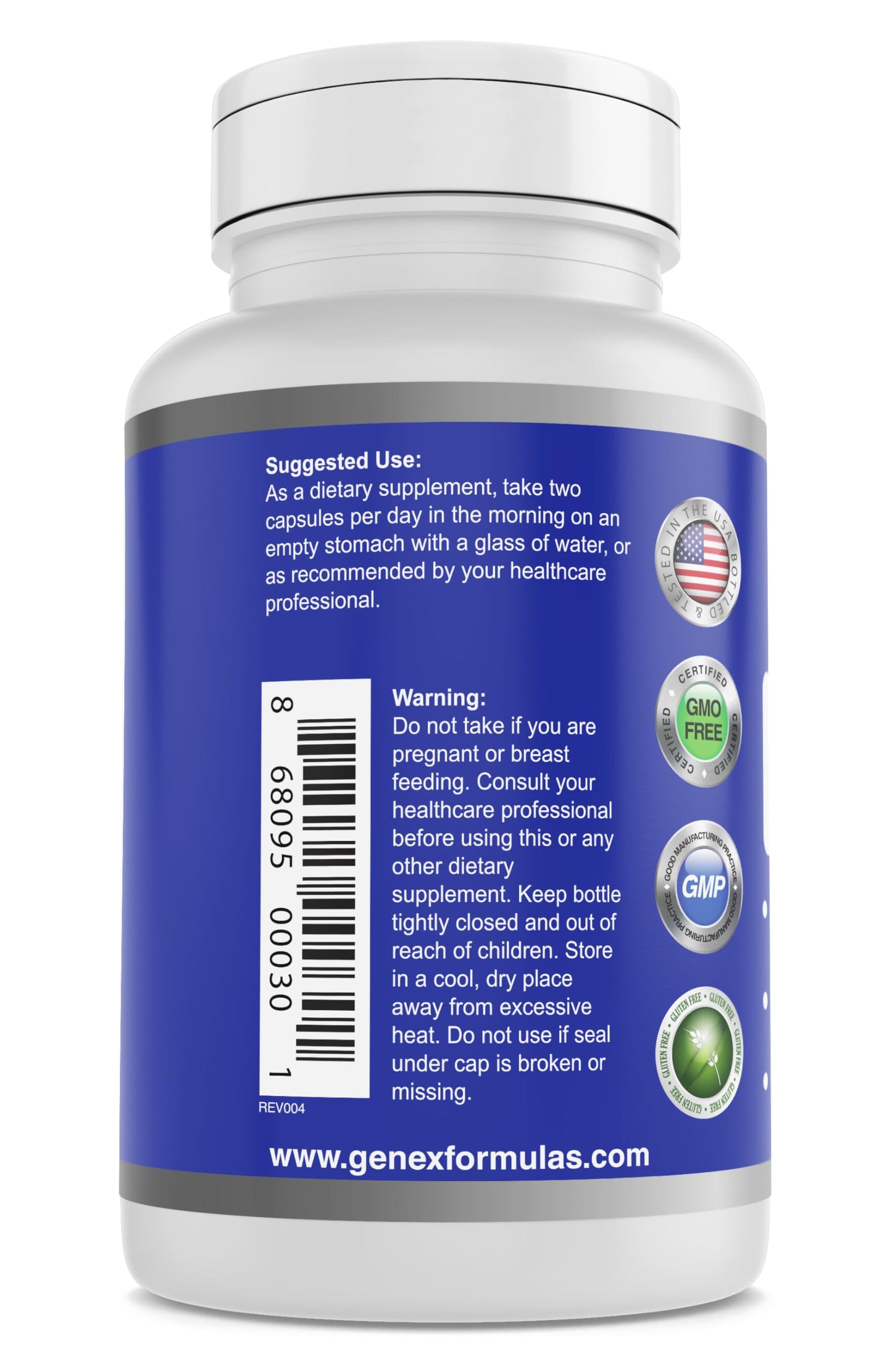 Genex Formulas NR Nicotinamide Riboside 300mg/Serving – 60 Capsules | NAD+ Precursor, GMP-Certified