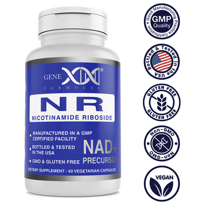 Genex Formulas NR Nicotinamide Riboside 300mg/Serving – 60 Capsules | NAD+ Precursor, GMP-Certified