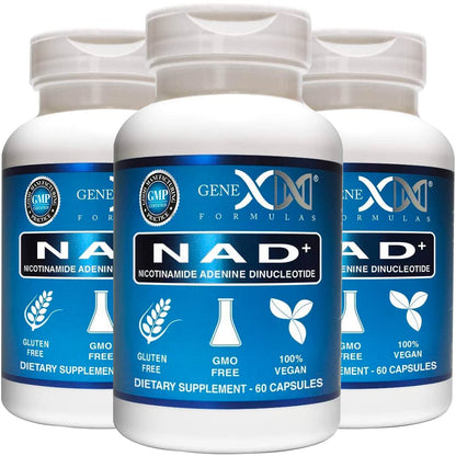 Genex Formulas NAD+ 250mg – 60 Capsules | Actual NAD+ (Not a Precursor) – Vegan, Gluten Free