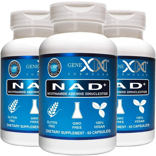 Genex Formulas NAD+ 250mg – 60 Capsules | Actual NAD+ (Not a Precursor) – Vegan, Gluten Free