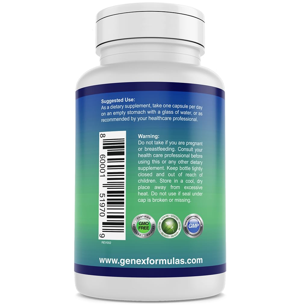 Genex Formulas Nicotinamide 500mg (3-Pack) | Flush-Free Niacinamide for Skin Health & Energy