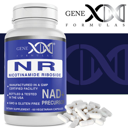 Genex Formulas NR Nicotinamide Riboside 300mg (3 Pack) NAD+ Precursor for Healthy Aging - GMP-Certified, Non-GMO, Gluten-Free, Vegetarian