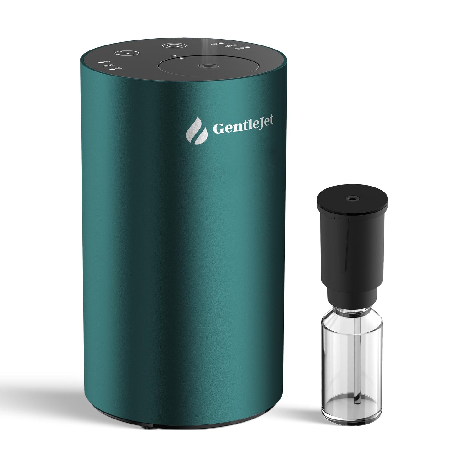 GentleJet LiteMist Waterless Essential Oil Diffuser – Aluminum, USB-C Rechargeable, 0.7oz Bottle