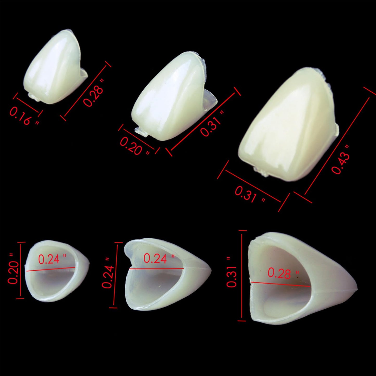 Geodurn Temporary Fake Tooth Caps & Crowns – 120 Pcs for Teaching or DIY