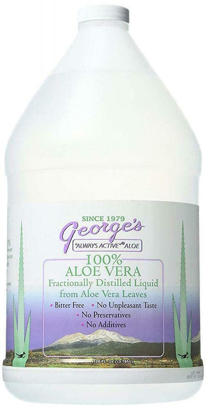George's Always Active Aloe Vera - 128 fl oz | Distilled Aloe Vera Juice