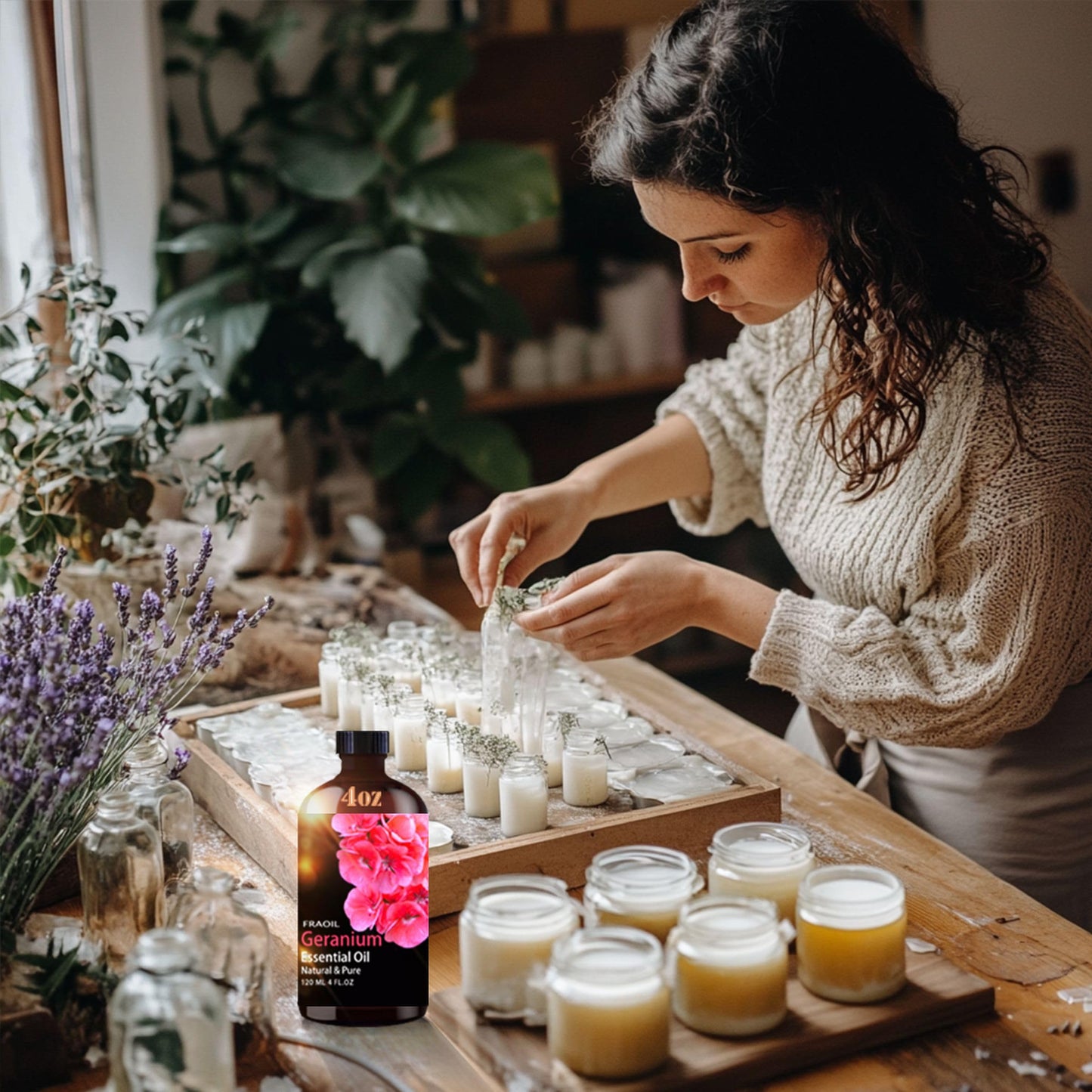 Geranium Essential Oil 4 oz (120 ml) for Diffusers & DIY