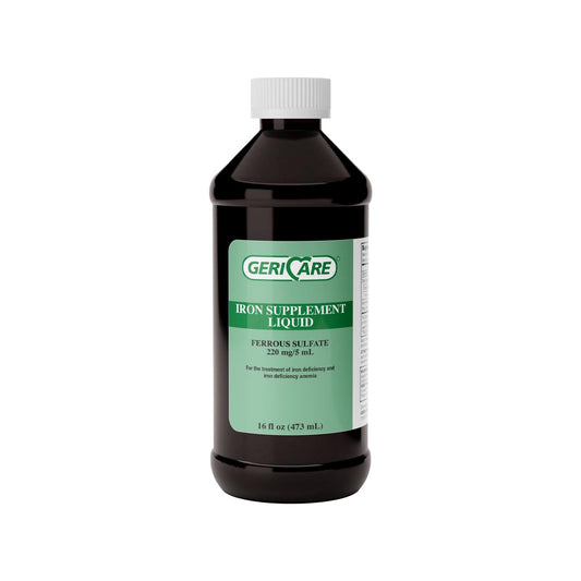 GeriCare 220 High Potency Liquid Iron | 220 mg/5 mL for Adults | Pack of 1