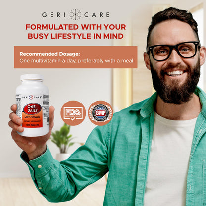 GeriCare One-Daily Multi-Vitamin Tablets Dietary Supplement, 1000 Count (Pack of 1)