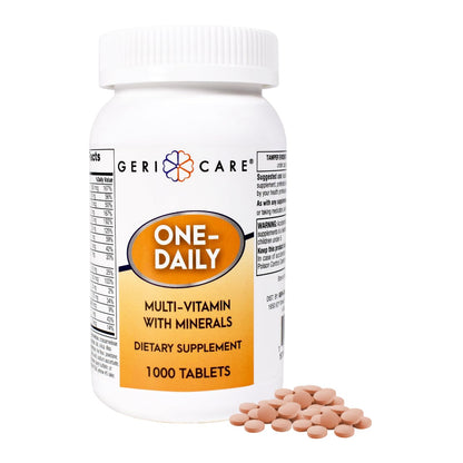 GeriCare One-Daily Multivitamins 1000 Tablets – High-Potency Vitamin & Mineral Supplement