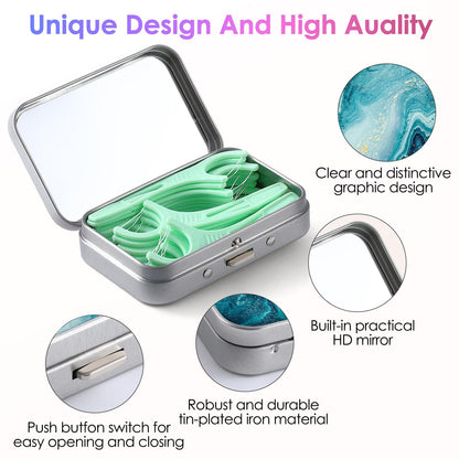 Gerkia Dental Floss Portable Case | Travel Floss Dispenser – Blue Ocean
