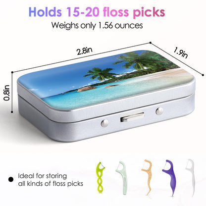 Gerkia Dental Floss Portable Case – Travel Floss Picks Dispenser (3-Piece)
