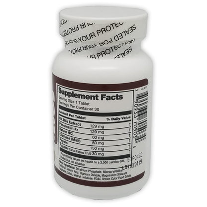 Germa Bile Salts - Natural Digestive Enzymatic Supplement | 3-Pack, 30 Tablets