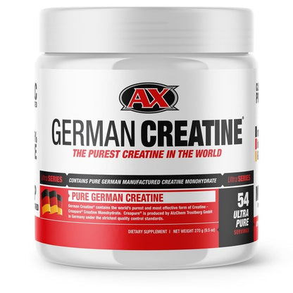 German Creatine Micronized Monohydrate Powder | 99.99% Creapure, Unflavored, 270g (54 Servings) – 3rd-Party Tested