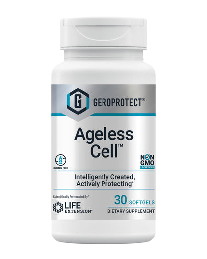 GEROPROTECT Ageless Cell – Cellular Health & Healthy Aging (30 Gluten-Free Softgels) | Life Extension