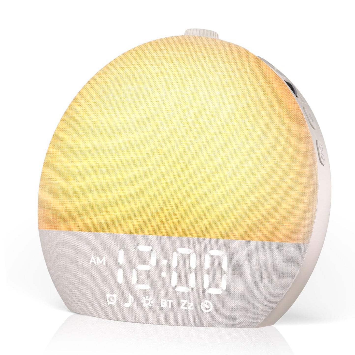Geuuap Sunrise Alarm Clock – Natural Wake-Up Light, White Noise & Bluetooth Speaker (Khaki)