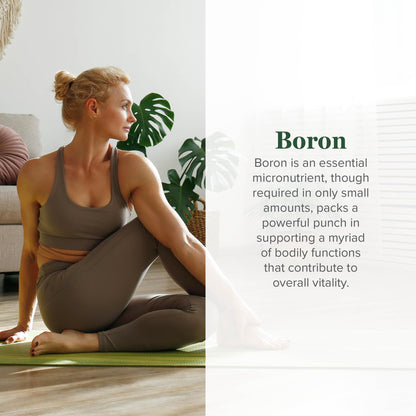 Global Healing Center Boron Supplement 5 mg | Bone Health, Metabolism & Magnesium Absorption (2 oz)