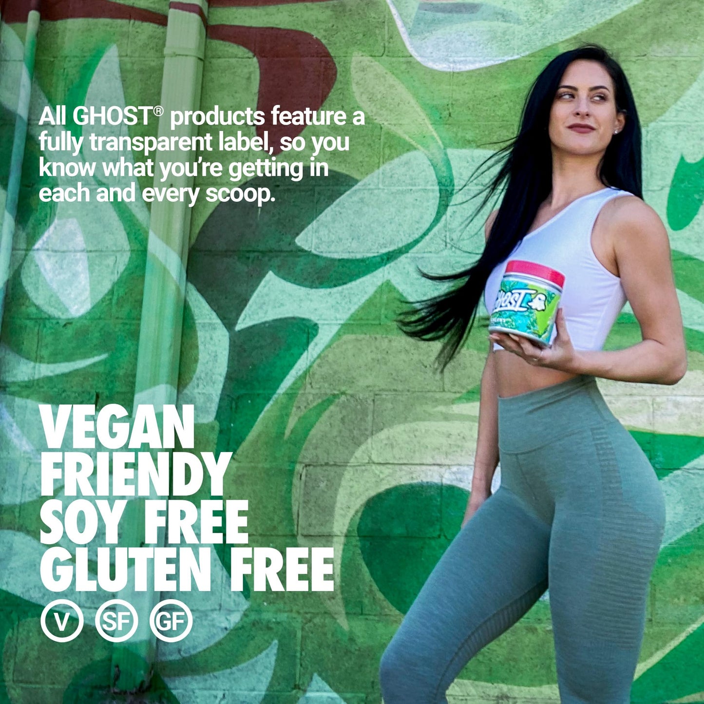 GHOST Greens Powder Guava Berry – 30 Servings | 19 Greens & Reds, Probiotic & Digestive Enzymes, Gluten-Free
