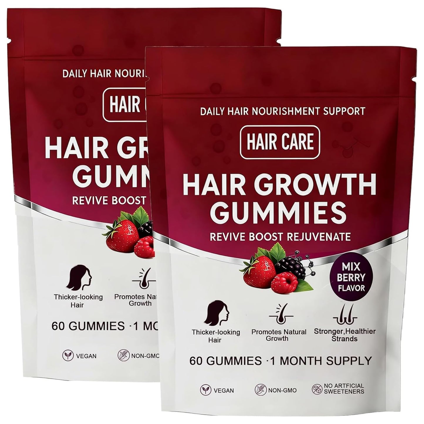 Giamau Lumin Hair Growth Gummies – 60 Vegan Gummies | Hair, Skin & Nails | Non-GMO