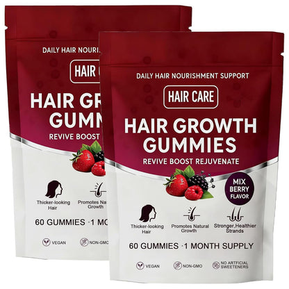 Giamau Lumin Hair Growth Gummies – 60 Vegan Gummies | Hair, Skin & Nails | Non-GMO