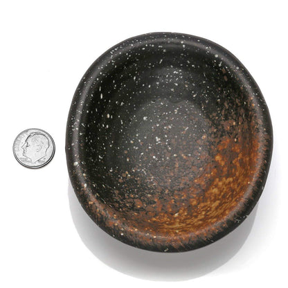 Top Plaza Lava Rock Aromatherapy Diffuser Set – Oval Ceramic Tray & 14 Heart Lava Beads