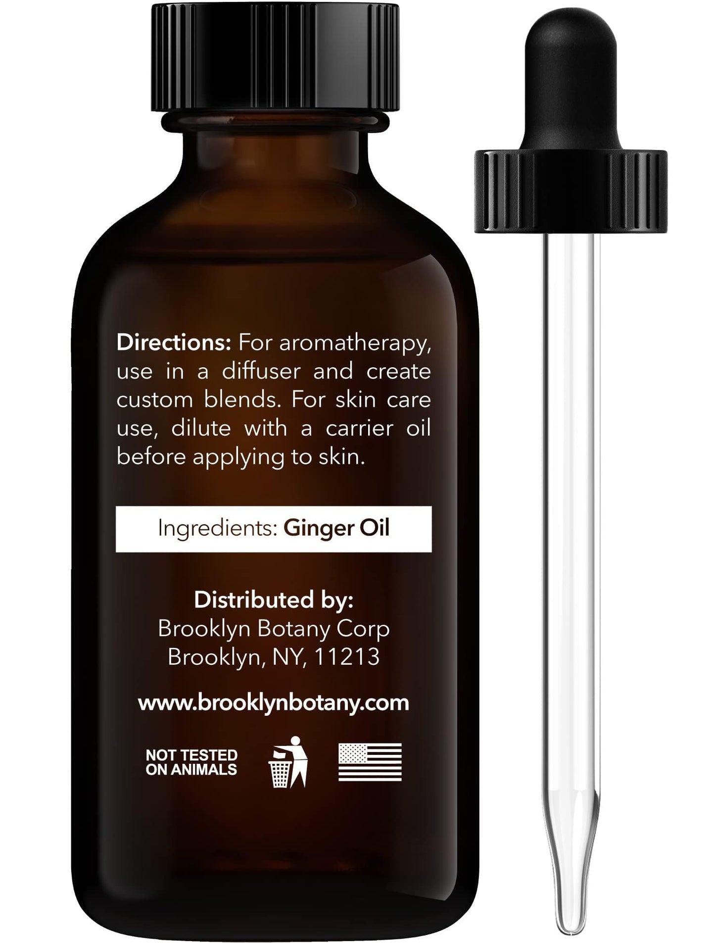 Brooklyn Botany Ginger Essential Oil – 100% Pure & Natural, Premium Grade, 1 Fl Oz