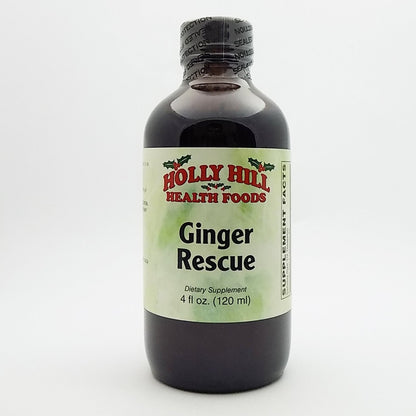 Holly Hill Health Foods Ginger Rescue Syrup 4 Ounces