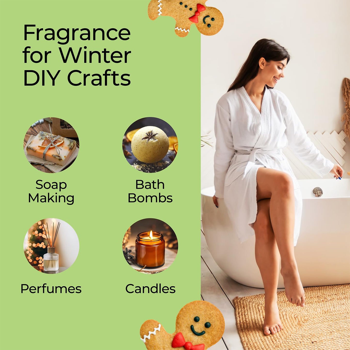 Good Essential Gingerbread Fragrance Oil 1 oz – Diffusers, Candles & Soaps