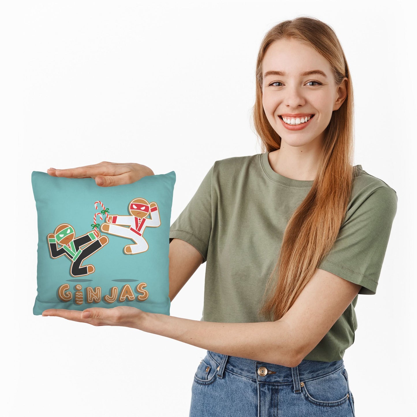 Ginja-bread Men - Cushion - Two Sizes