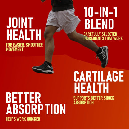 GLADTON Joint Support – Glucosamine, Chondroitin, MSM, Turmeric (90 Capsules)