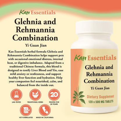 Glehnia and Rehmannia Combination 120 Tabs – Kan Essentials | Kan Herbs