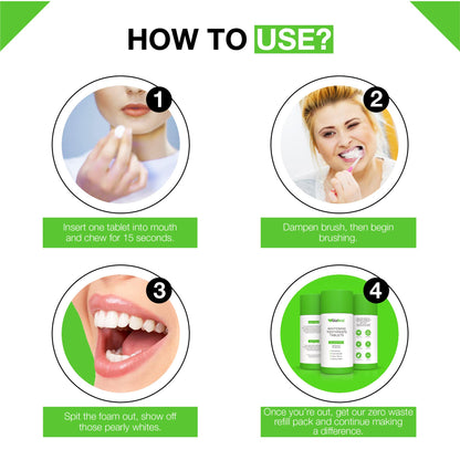 GloBoid Nano Hydroxyapatite Toothpaste Tablets – 3 Month Refill, Zero Waste
